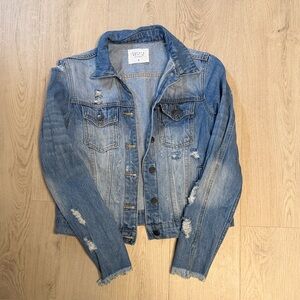 Women’s Distressed Jean Jacket